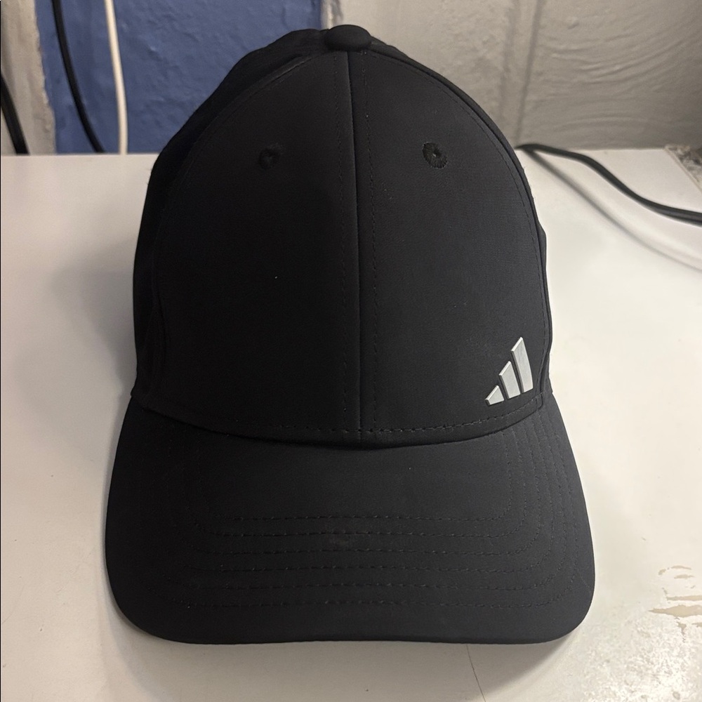 Adidas Classic Black Cap with White Logo